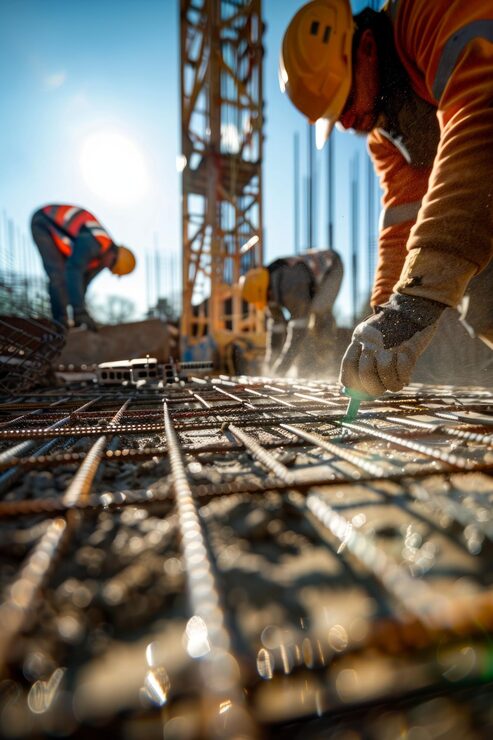 Obra de construcción realizada por Aires de Rosario