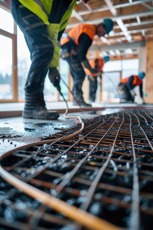 Equipo de trabajo en obra